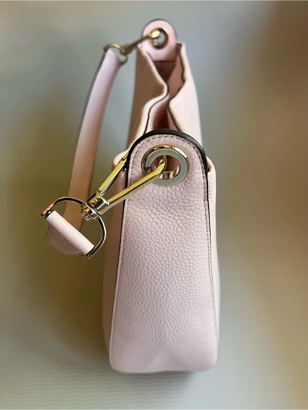 Kate Spade Lexy Large Hobo Shoulder Bag Chalk Pink Leather NWOT